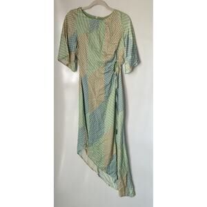 BTFL-Life Tasha Patchwork Short Sleeve Dress Lined